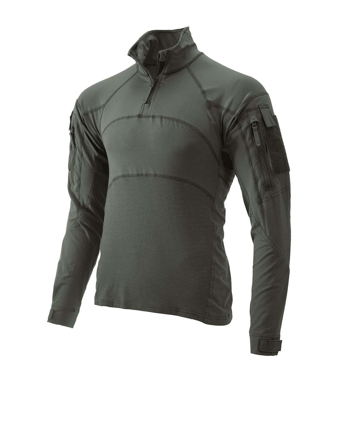 Massif Advanced Quarter Zip Combat Shirt Sage Green Front